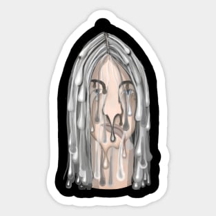 Melting Face Sticker